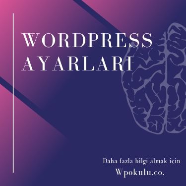 WordPress Ayaları