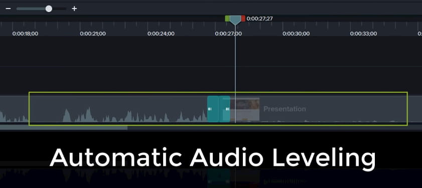 camtasia audio ses seviyesi ayarı