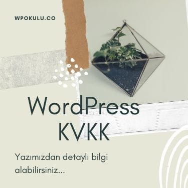 WordPress KVKK Eklentisi