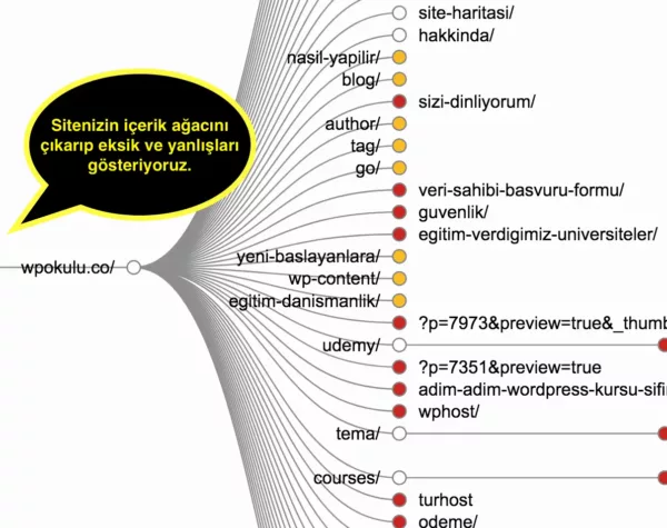 site analizi içerik ağacı